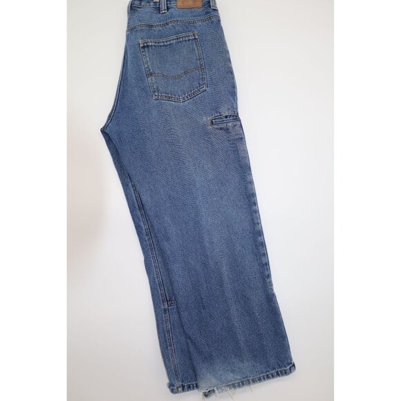 Guide Gear Mens Denim Carpenter Jeans 38x30 Heavy Duty Workwear Wide Leg Baggy - Picture 15 of 15